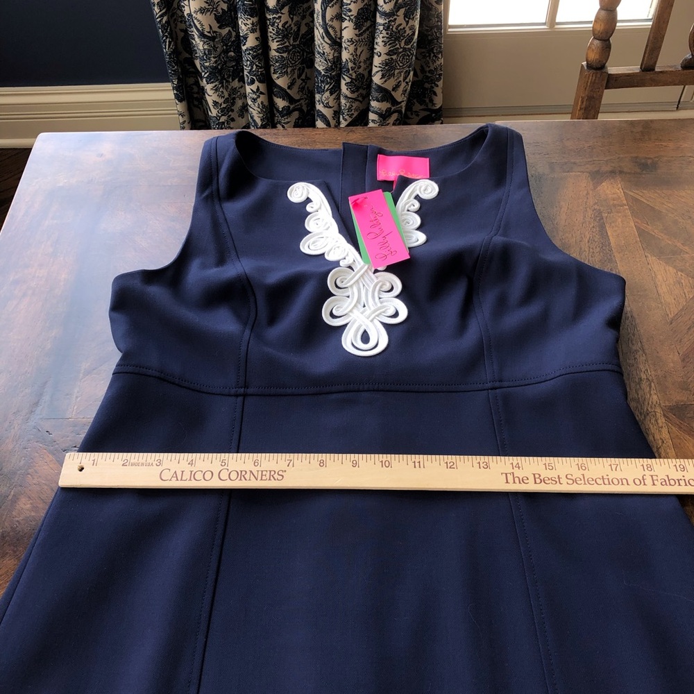 Lilly Pulitzer Trini Shift in True Navy New Size 10 - Picture 8 of 14